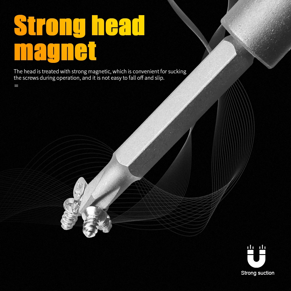 BESTIR 22pcs Screwdriver Bit Set S2 Alloy 1/4 Inch Shank Magnetic Screwdriver Tips Torx Hex Pozi Slotted Phillips For Fix Repair