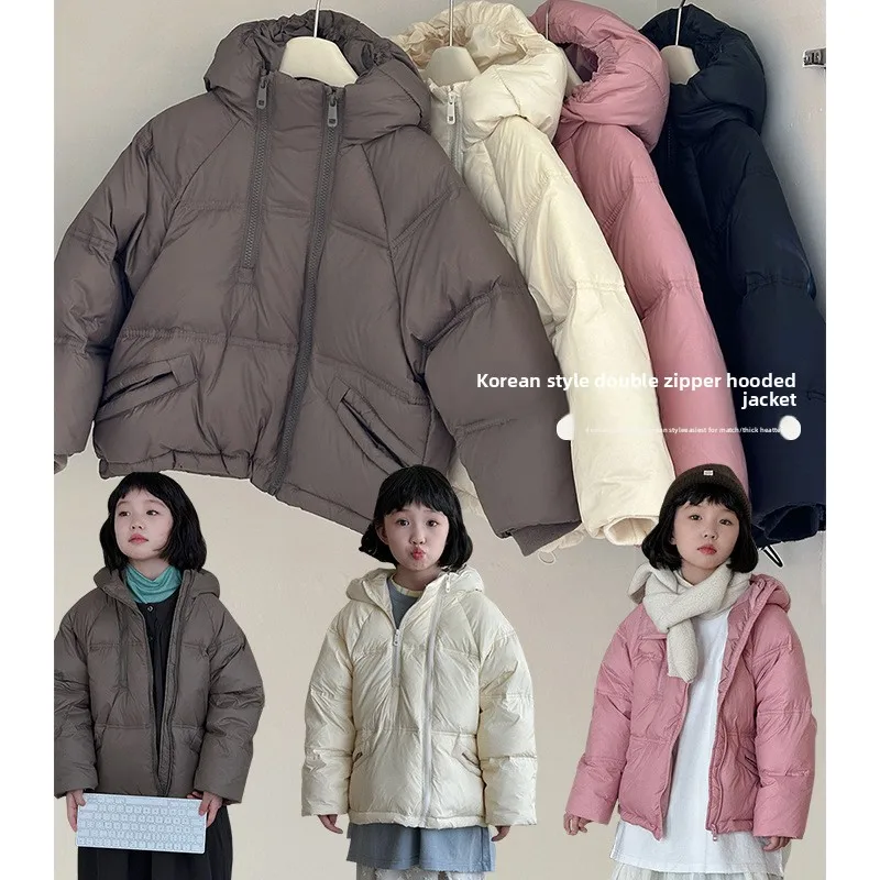 

2026 Winter Kids Cotton Down Parkas Hooded Jackets for Children's Clothing Coats Toddler Kids' Outerwear Jackets