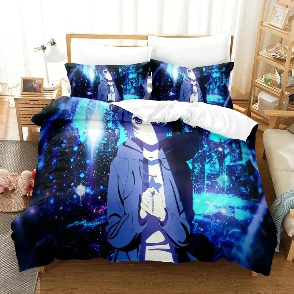 Black Rock Shooter Anime 3D NEW Duvet Cover Pillowcase Bedding Set Adult Girl Bedroom Decoration Children Single Double Large