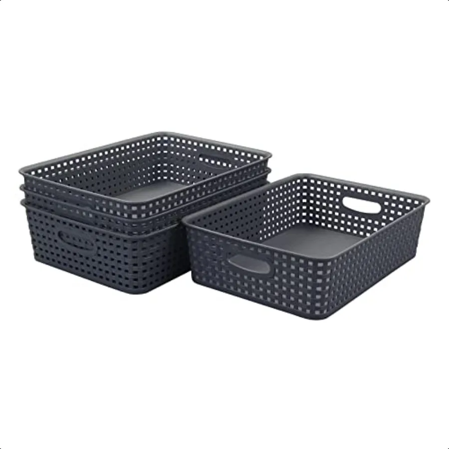 

4Pack Plastic Storage Tray Office Paper Storage Tray