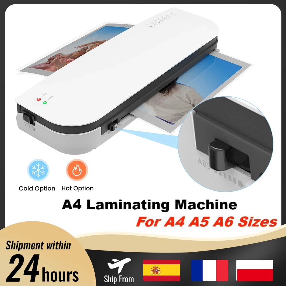 A4 A5 A6 3-in-1-Heiß- und Kaltlaminiergerät, Thermodrucker, 230 mm breite Laminiermaschine, keine Blasen, Laminiergerät für Schule und Zuhause