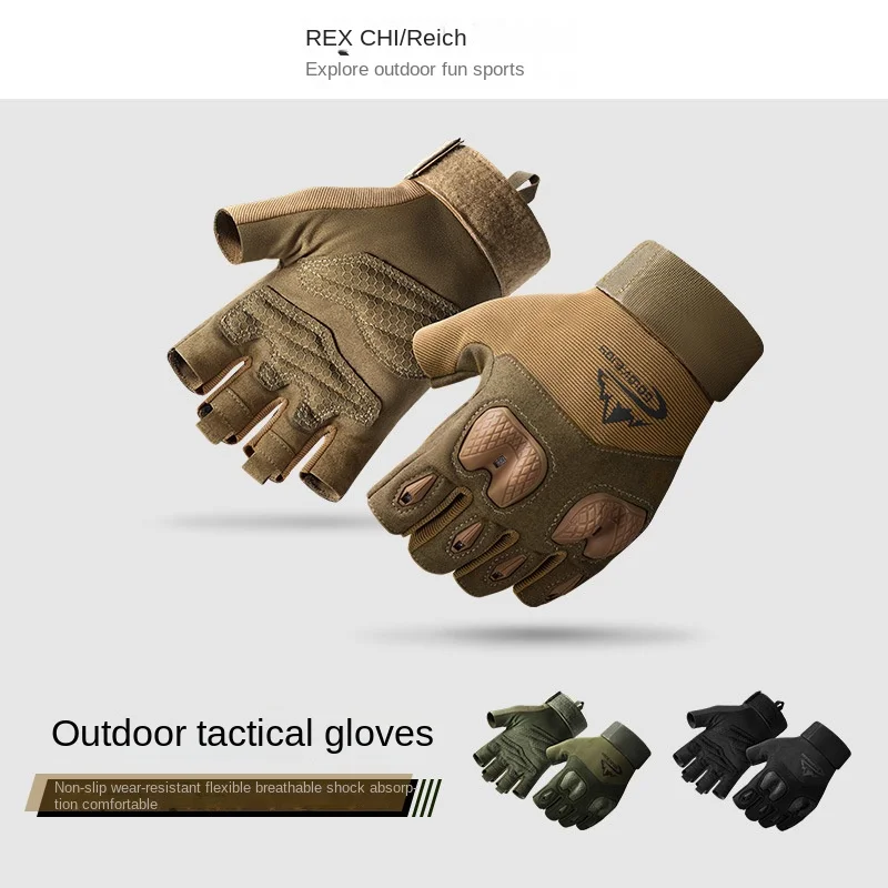 New Outdoor Tactical Gloves Full Half Finger Airsoft Combat Sports Gloves Men\'s Cycling Hunting Gloves Winter Warm Gloves