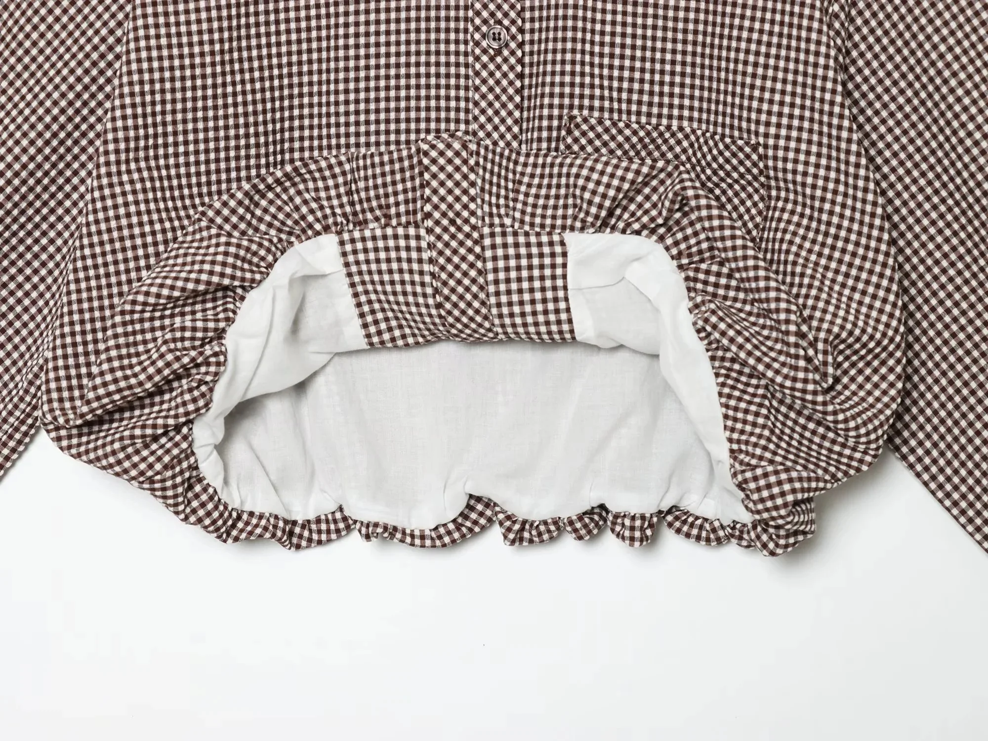 BSAY Damenmode Kariertes Hemd 2026 Frühling Neu College-Stil Revers Langarm Blusen Einreihig Schicke Damen Oberteile Mujer – Detail 25