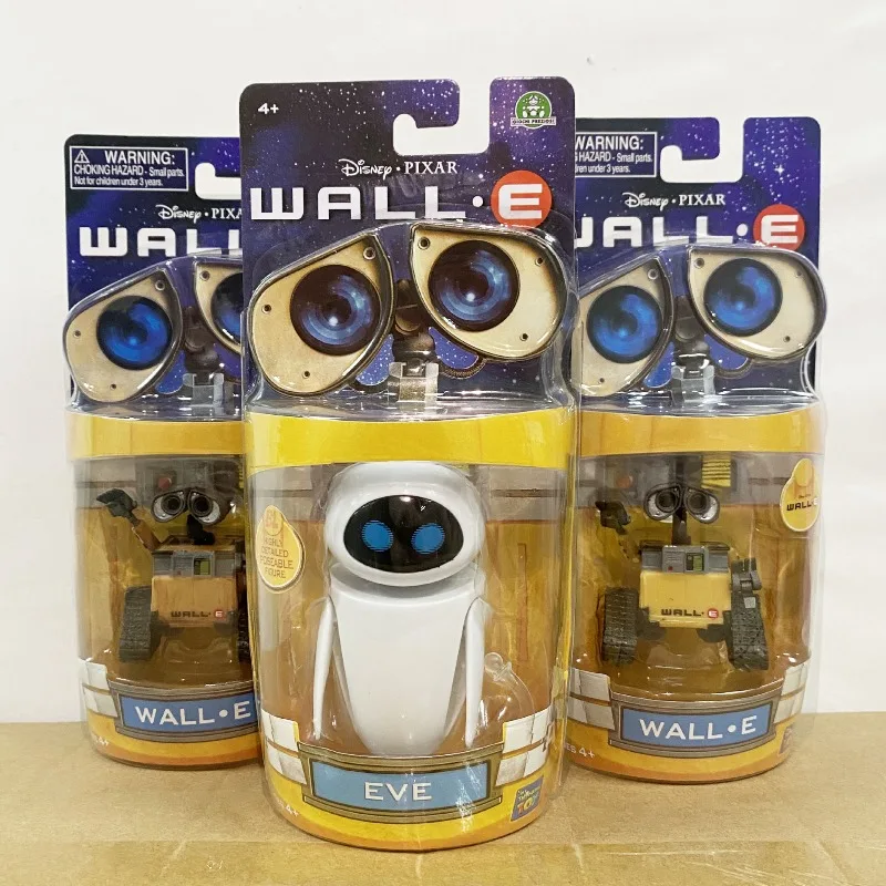Hot WALL·E Material de PVC de dibujos animados pared E & EVE colección de figuras de acción lindas juguetes de modelos muñecas regalos de cumpleaños para niños y niñas