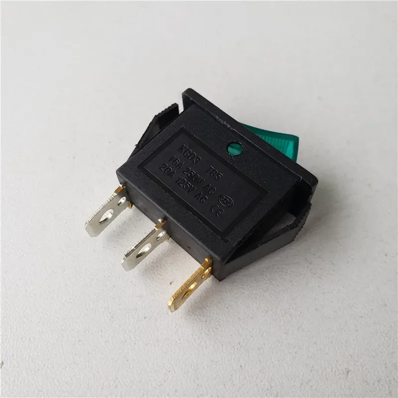 

30 шт. кулисный переключатель со светло-красными переключателями 3-контактный 2-позиционный вкл./выкл. 250 В 15 А KCD3-102N KCD8 30*13 мм с подсветкой для источника питания