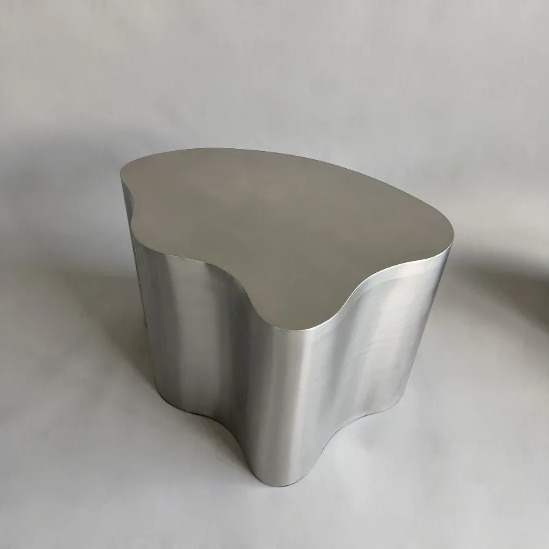 

luxury modern simple stainless steel coffee table modern designer stainless steel living room combination round tea table