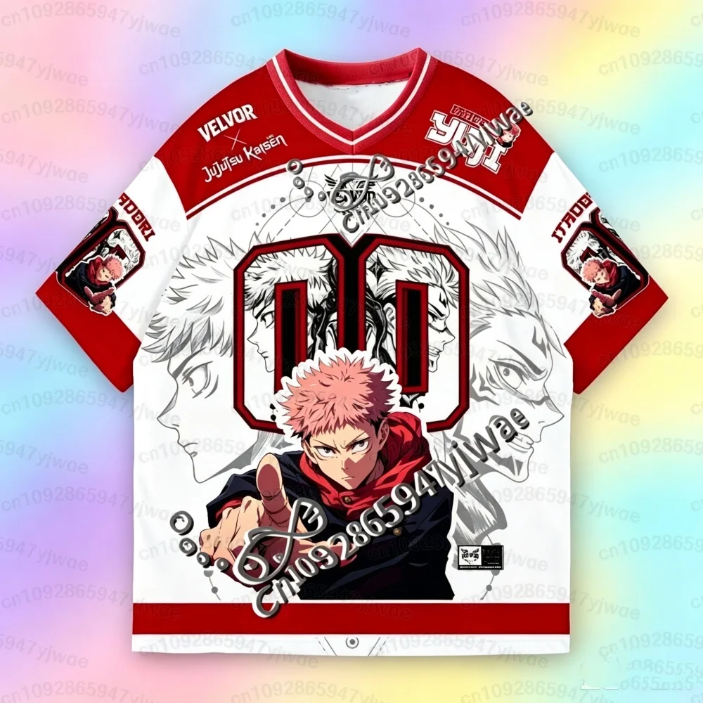 26 Sommer Herren Kinder Jersey Jujutsu Kaisen Satoru Gojo Yuta Megumi Kurzarm T-Shirt Anime Fan Tee Herren Damen Kinder T-Shirt – Detail 9