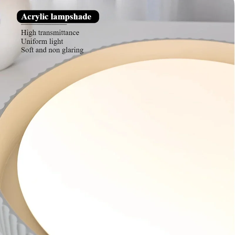 SANDYHA Francês Retro Luz de Teto Acrílico Design Circular Lâmpadas LED para Sala de estar Quarto Decoração Estudo Luminárias