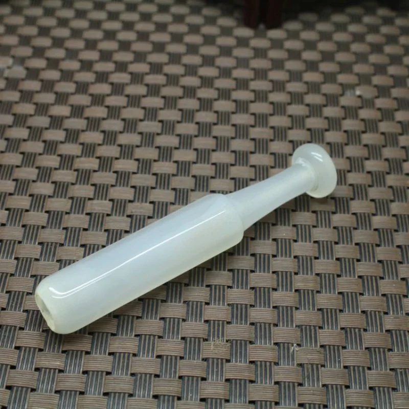 

White Agate Chalcedony Multi-Circular Cigarette Holder Straight Old-Fashioned Long-Stemmed Chinese Pipe Pipo Accessories Jade Pi