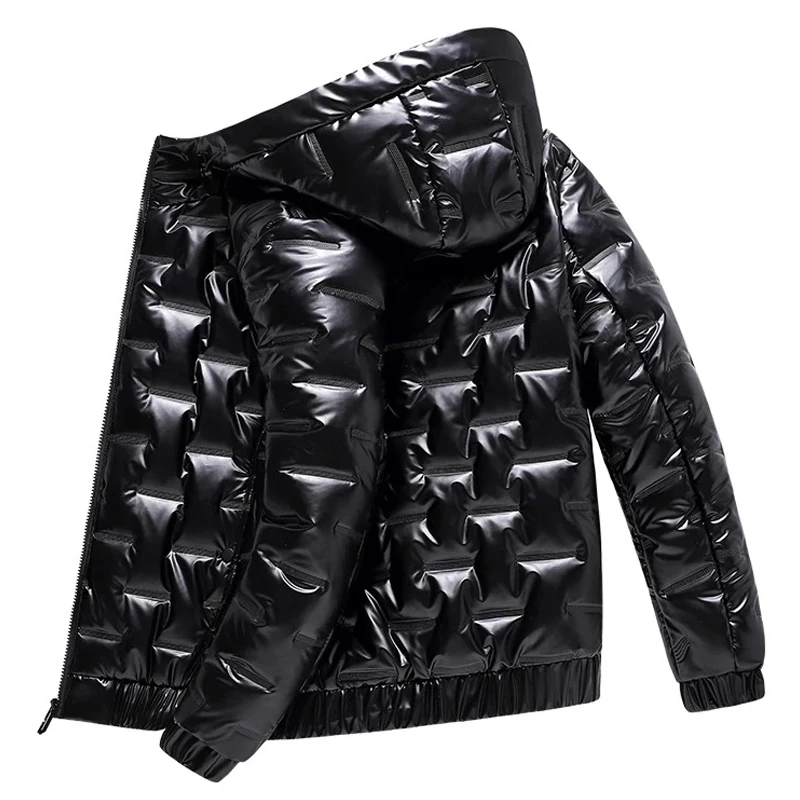 

Winter Bubble Padded Clothes Winter Jacket Men Bright Color Parka Thickened Warm Silver Gray Waterproof Womens Jackets