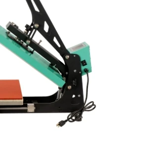 Semi-automatic Heat Press Machine Auto Open Slide-out Base Temperature Control Silicon Pad Easy-replaceable Pressure Adjustable