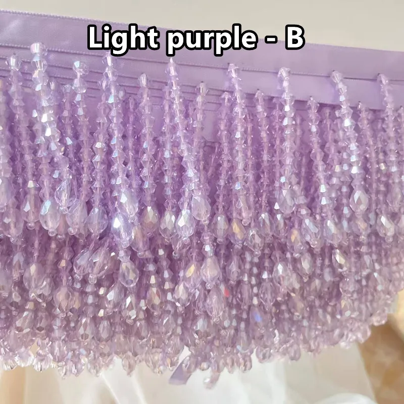 22 kleuren kristallen kwastjes kralen kanten rand. Kwastje kant decoratie schoenen ornamenten veelkleurig hangend kralengordijn