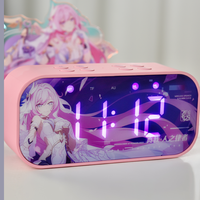 Official MiHoYo Honkai Impact 3 Fu Hua Herrscher of Sentience&Elysia Herrscher of Human:Ego Bluetooth Speaker Alarm Clock Gifts