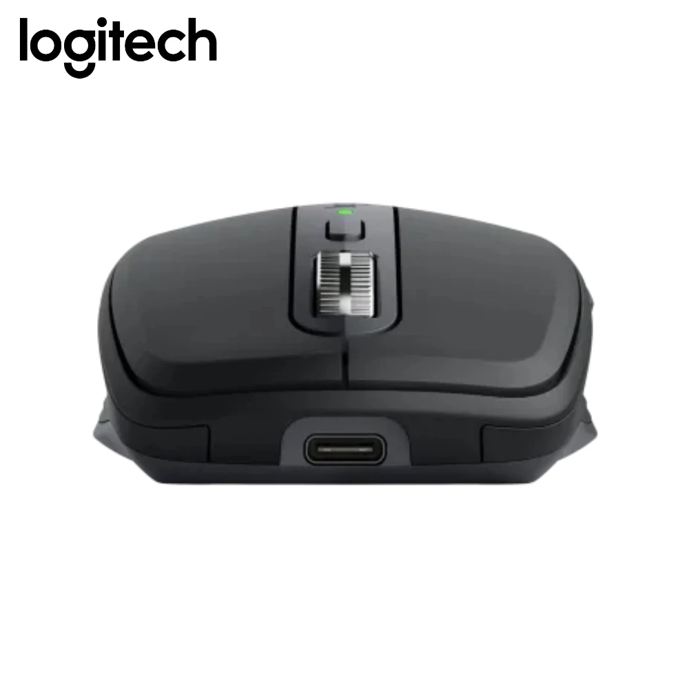 Logitech MX Anywhere 3S Mouse Nirkabel Sensor 8K DPI Klik Senyap Gulir Cepat Ringkas Portabel Hitam Putih Pink