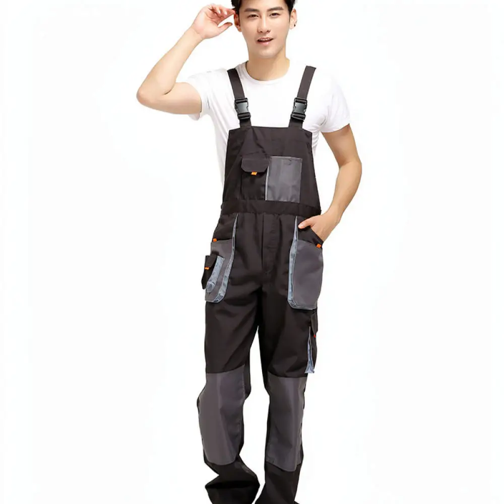 Mens Safety Workwear Coveralls Reflective Long Sleeve Mechanic Uniform Industrial Protective Suit For Factory Repair Maintenance