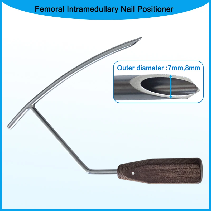 Femur Bone Opener Intramedullary Nail Targeting Guide with Wooden Handle Orthopedic Instrument
