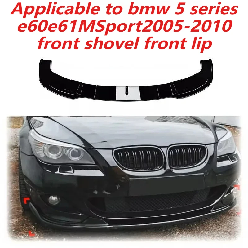 Front Bumper Lip Splitter Spoiler Diffuser For 2005-2010 For BMW E60 E61 5 Series 525i 530i 540i 550i M Sport ABS Body Kit Cover