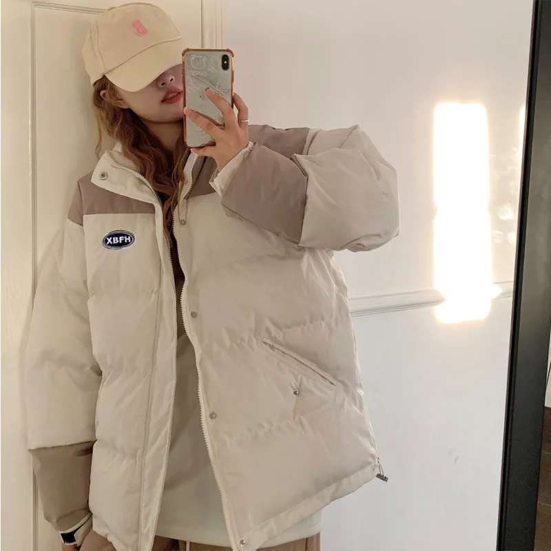 Stand Collar Jackets Winter Parka Women Warm Thick Coats Short Jacket Korea Streetwear Outerwear Women Clothes Winter Jackets