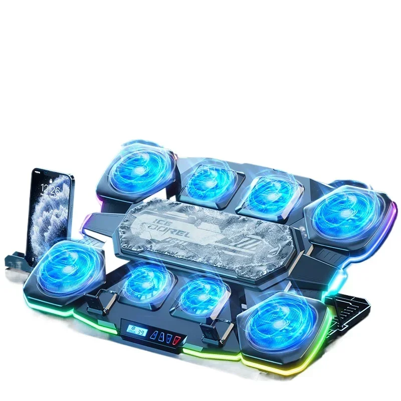 Q series notebook, radiator semiconductor cooling RGB ambient light silent, high-power heat sink