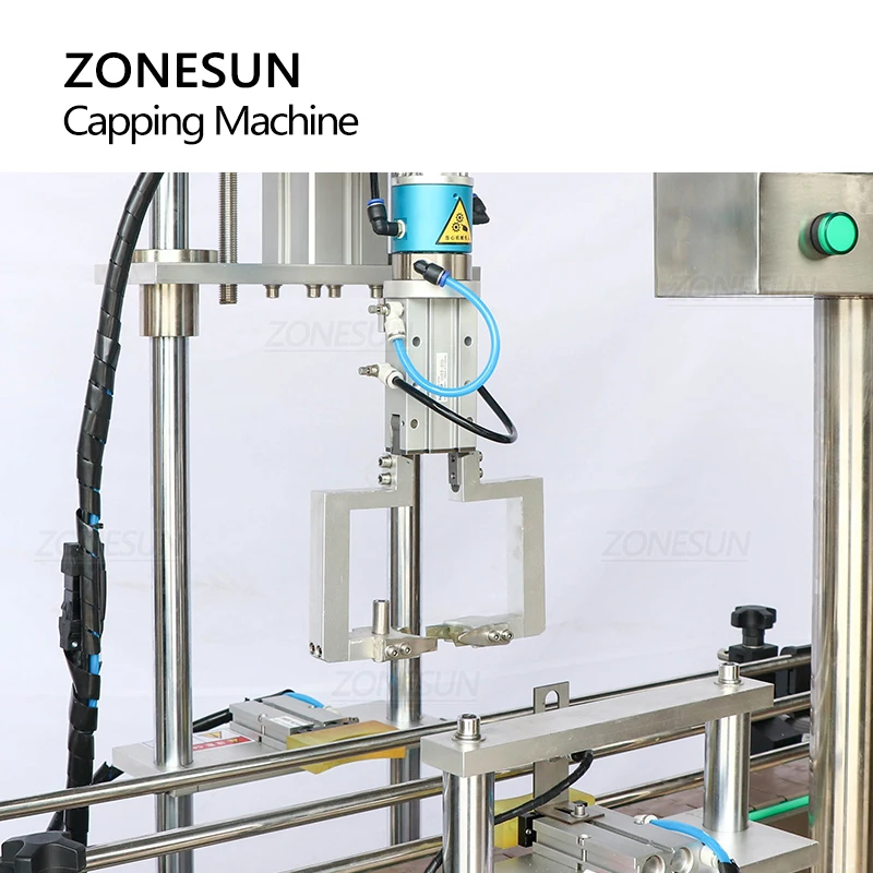 ZONESUN ZS-XG440F Automatic Customized Capping Machine for Screwing Irregular Bottle Pineapple-Shaped Packaging Production Line