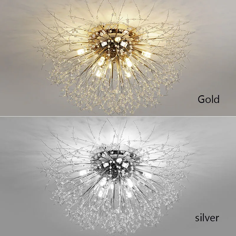 

Nordic Modern dandelion LED ceiling lamp 110V-240V decoration household children's bedroom room firefly ceiling chandelier lamps