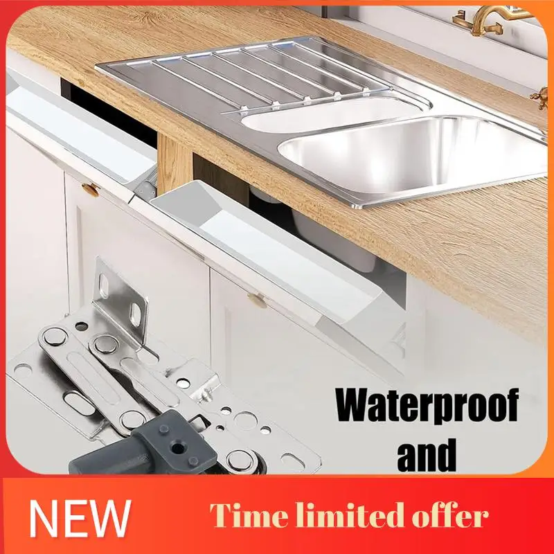 

2 Pack Tip-Out Tray Hinges For Sink-Front Drawer, Sink Front Tip-Out Trays Hinges False Front Cabinet Clips Durable Easy Install