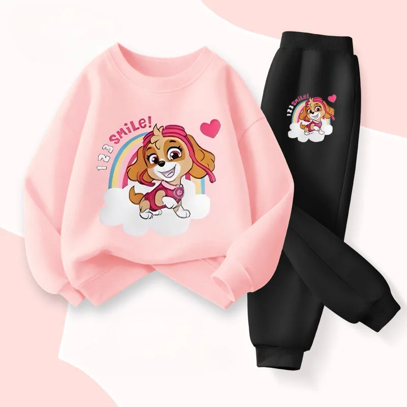 

PAW Patrol Girls' Hoodies Sets Spring New Children Pullover Long Pant Two Piece Suit Kids Casual Sweatsuit Sport Clothing Set