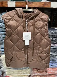 Women 90% White Duck Down Vest Soft Matte fabric Ultra Light Vest Portable Sleeveless Jacket Autumn Winter Coat High quality