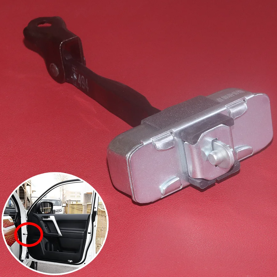 

1Pc Door Checker Strap Arm Stopper Hinge Stop Limiter Stopper For Toyota Land Cruiser LC150 2010-2019 Prado LC120 2003-2009