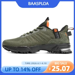 Baasploa Men Running Shoes Brand Breathable Mesh Outdoor Grass New Male Sneakers Shoes Walking Gym Shoes For Men Plus size 41-50