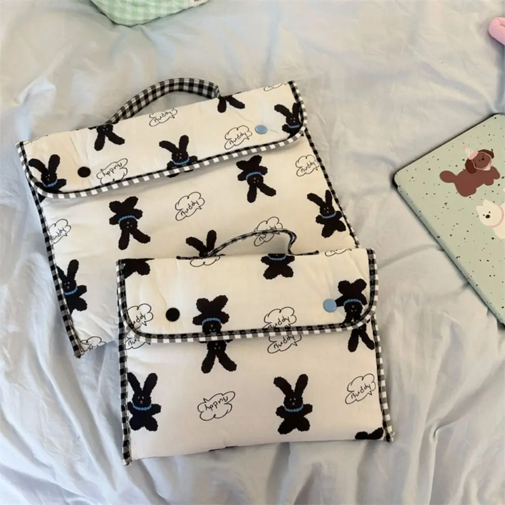 Cute Shockproof Laptop Sleeve Case Rabbit Cartoon Laptop Handbag Ultra Thin Large Capacity Tablet Protective Pouch