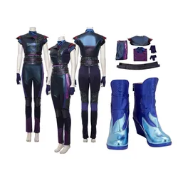 Descendants 3 Mal Cosplay Costume Women Shirt Pants Shoes Boots Outfits Halloween Carnival Party Suit