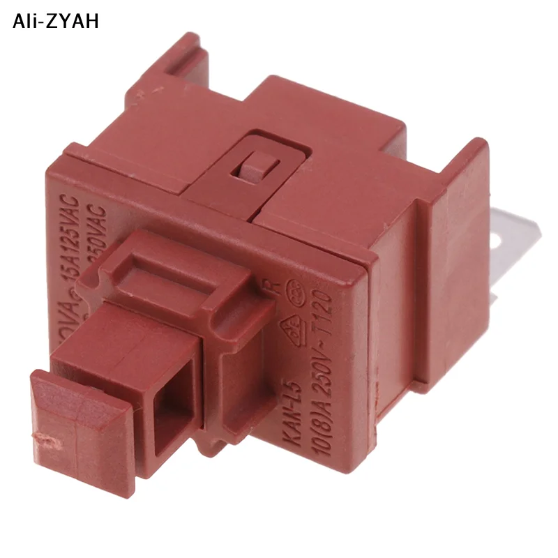 【Aym】1Pc 7.5A 250VAC 2Pin KAN-L5 Key Button Power Switch Electric Cooker Accessories Self-locking Water Heater Vacuum Cleaner