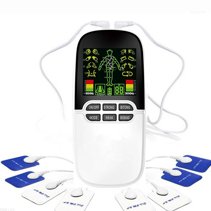 Multi-Functional Dual-Output Muscle Stimulator Tens Acupuncture Physiotherapy Massage Machine EMS/Abs Massager Health Fat Burner