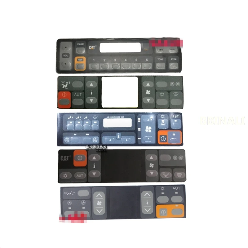 

For CATERPILLAR CAT 320B C D Excavator Air conditioner button A/C Controller Panel Switch button sticker Excavator accessories