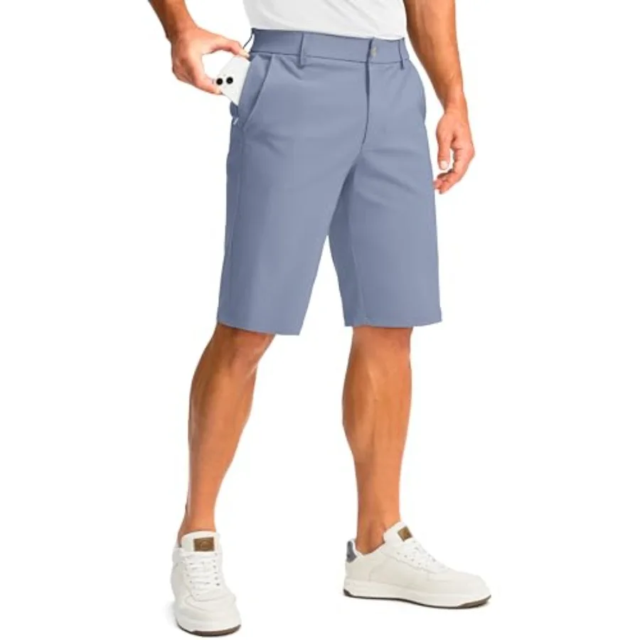 

Men's Golf Shorts with 5 Pockets 11" Inseam Stretch Quick Dry Casual Work Dress Shorts for Men