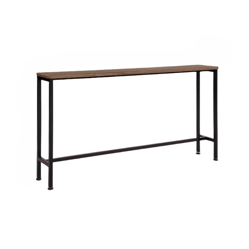 إطار خلفي للأريكة من الخشب الصلب الضيق للغاية وطاولة بجانب السرير - رف تخزين على الحائط، أثاث شق مثبت على الأرض إلى الحائط