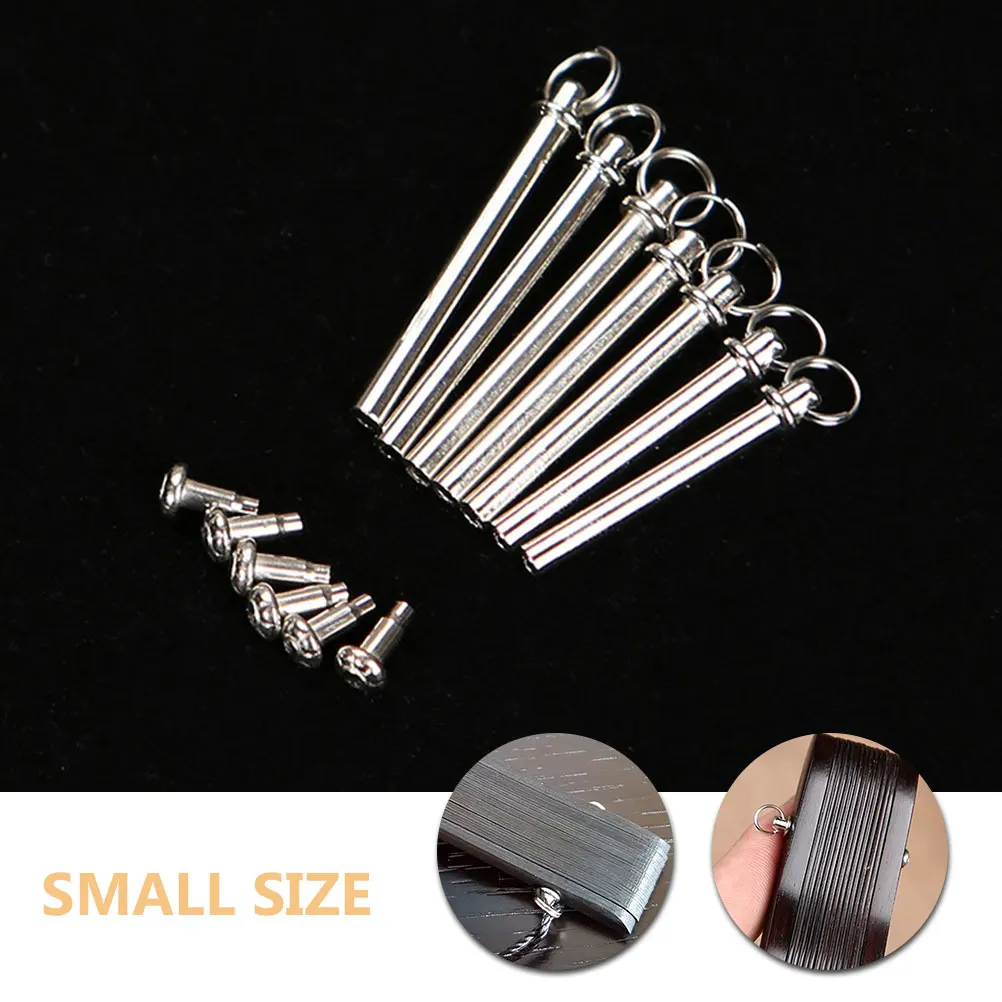 7 Sets Fan Nail Accessories Hand Repairing Kit Folding Shaft Pin Replacement Stainless Steel Rivet