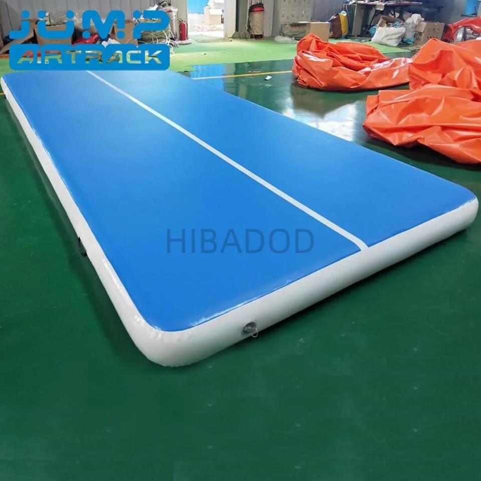 Estera de gimnasia de aire inflable de 11x2x0,2 m, estera de gimnasio inflable, pista de caída de aire, pista de gimnasia con bomba