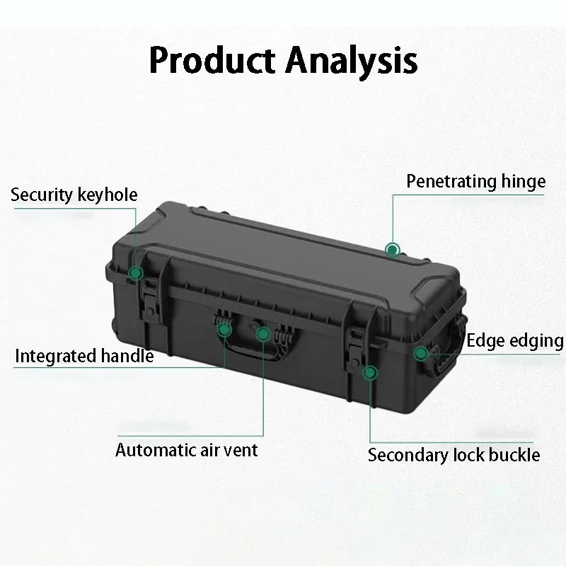 

Ящик для хранения оборудования, защитные коробки для удочек большой емкости с колесами, портативный органайзер для инструментов, чехол