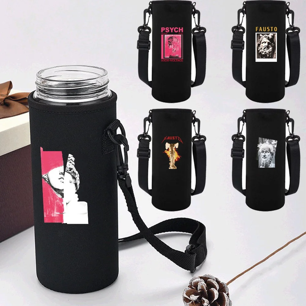 Reusable Insulated Water Bottle Pouch Soft Cup Sleeve Anti‑Abrasion Shockproof Protective Cover for Travel Gym Workout Camping