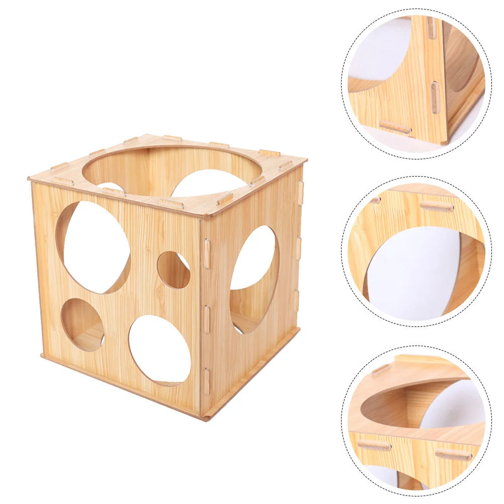 

Balloon Measuring Box Sizes Tools Sizer Cube Wood Cubes Ballons Filling Machine Wooden Garland Decor