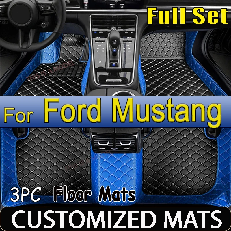 Car floor mats for Ford Mustang 2015 2016 2017 2018 2019 2020 2021 2022 Custom foot Pads automobile carpet cover interior