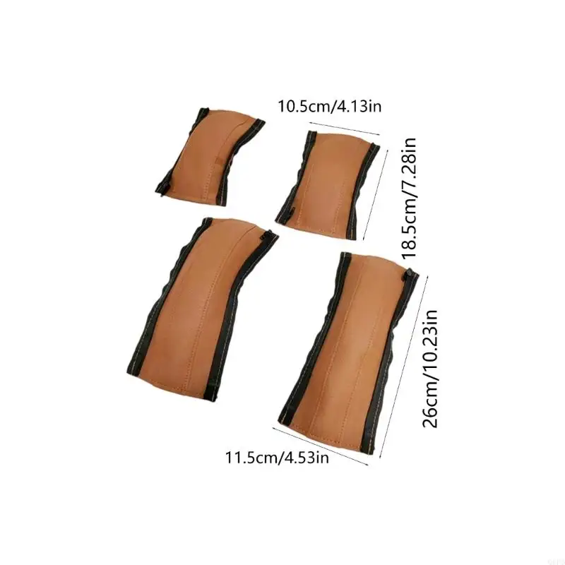 1 Juego fundas ergonómicas para cochecitos bebé, cubiertas impermeables cuero PU que mejoran comodidad y son para