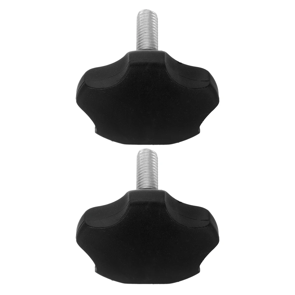 

2pcs Outdoor Umbrella Base Screws Durable Patio Parasol Stand Parts Hand Knob Adjustable Black Replacement Garden Balcony