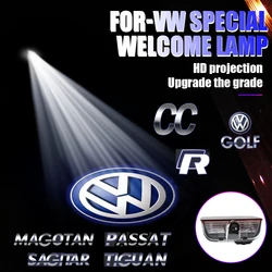 2 sztuk/zestaw laserowe lampy do projektorów powitalne do Volkswagen VW Passat wariant Lamand Sharan PhideonEos Magotan Golf Touran