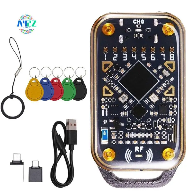 

A42Z-Chameleon Ultra Smart Card Emulator+5Xuid Keychain RFID Smart Chip Reader 125Khz 13.56Mhz Card Decode NFC Duplicator