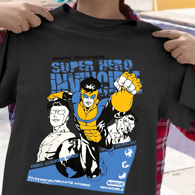 

Invincible Universe Cartoon T-Shirt, Shirt Omni-Man Shirt, Graphic T Shirts, Oversized T Shirt, Men Clothing