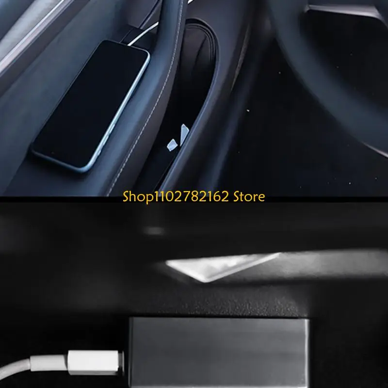 547B OBD Car Charging Power Adapter with Type-C and USB-A, 90 Degree Road Body