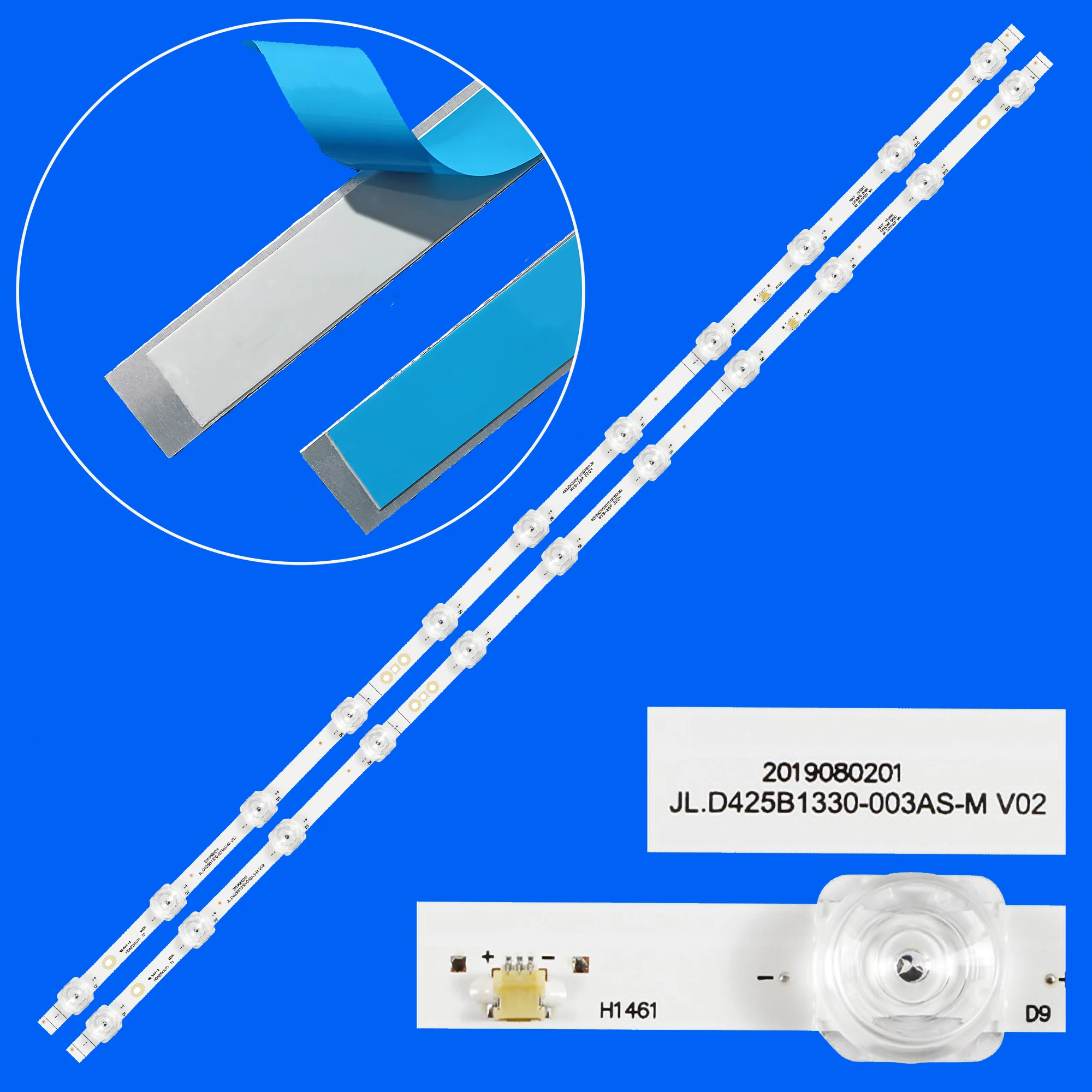 

Комплект светодиодной подсветки Strio JL.D425B1330-003AS-M_V02 для 43A7100F HZ43E3D 43A52E 43V3F 43A59E CRH-BX43X1U8130T021198S-REV